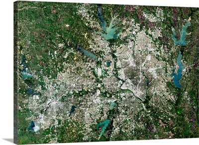 Dallas, Texas, USA, Satellite Image