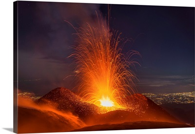 Eruption Of Mount Etna, November 2013