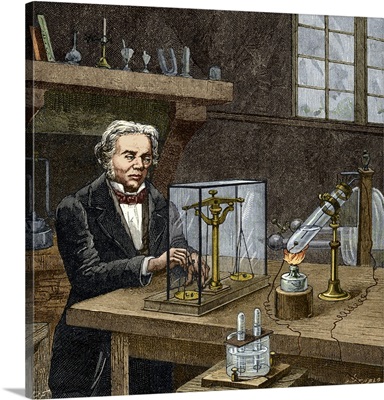 Faraday's electrolysis experiment, 1833