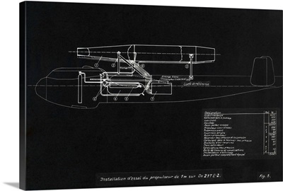 German WWII ramjet bomber blueprint