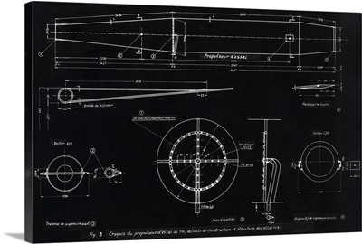 German WWII ramjet engine blueprint