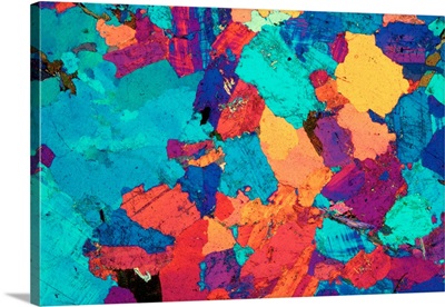 Granite, Polarised Light Micrograph