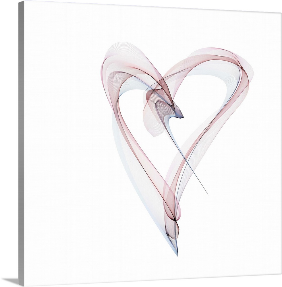 Heart shaped pattern, computer artwork.