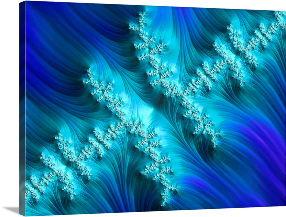 Julia fractal. Computer-generated dragon fractal derived from the Julia Set. Fractals are patterns that are formed by repe...