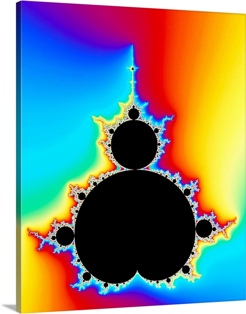 Mandelbrot fractal. Computer graphic showing a fractal image derived from the Mandelbrot Set. Fractals geometry is used to...