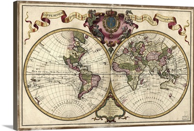 Map of the world, 1720