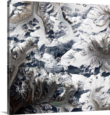 Mount Everest, satellite image