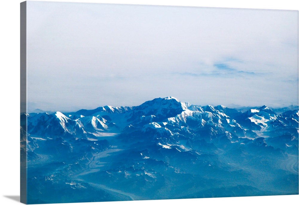 Mount McKinley, or Denali, from the International Space Station. This is the highest mountain in North America, standing 6...