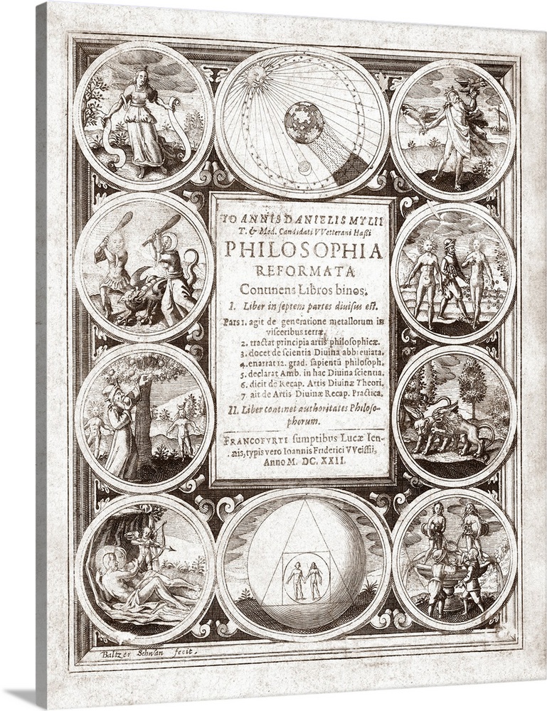 Philosophia reformata. Frontispiece of Philosophia reformata, an alchemical work published at Frankfurt in 1622 by Johann ...