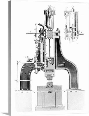 Nasmyth's steam hammer, artwork