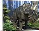 image thumbnail of Nedoceratops dinosaur in a prehistoric forest, computer artwork. Formerly known as Diceratops, this horned dinosaur is kno...