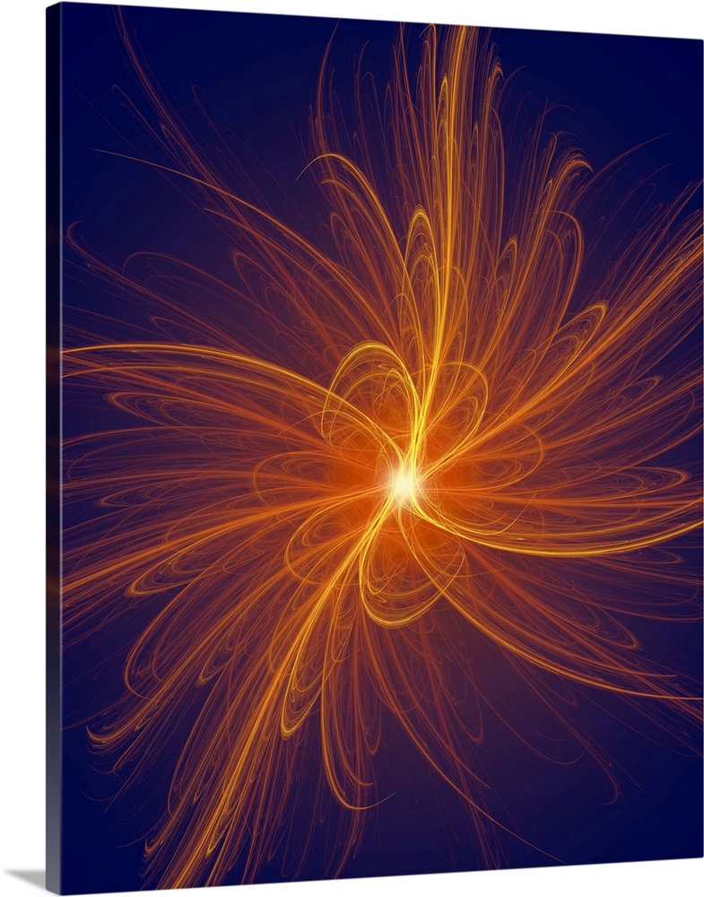 Conceptual fractal illustration of a heavy element, such as uranium, undergoing fission. In nuclear physics and nuclear ch...