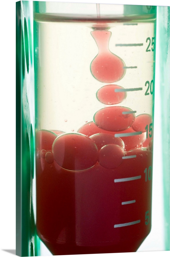 Phase separation in a test tube. Phase separation is a technique used in many biochemical separation methods. It involves ...
