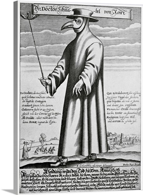 Plague doctor, 17th century artwork