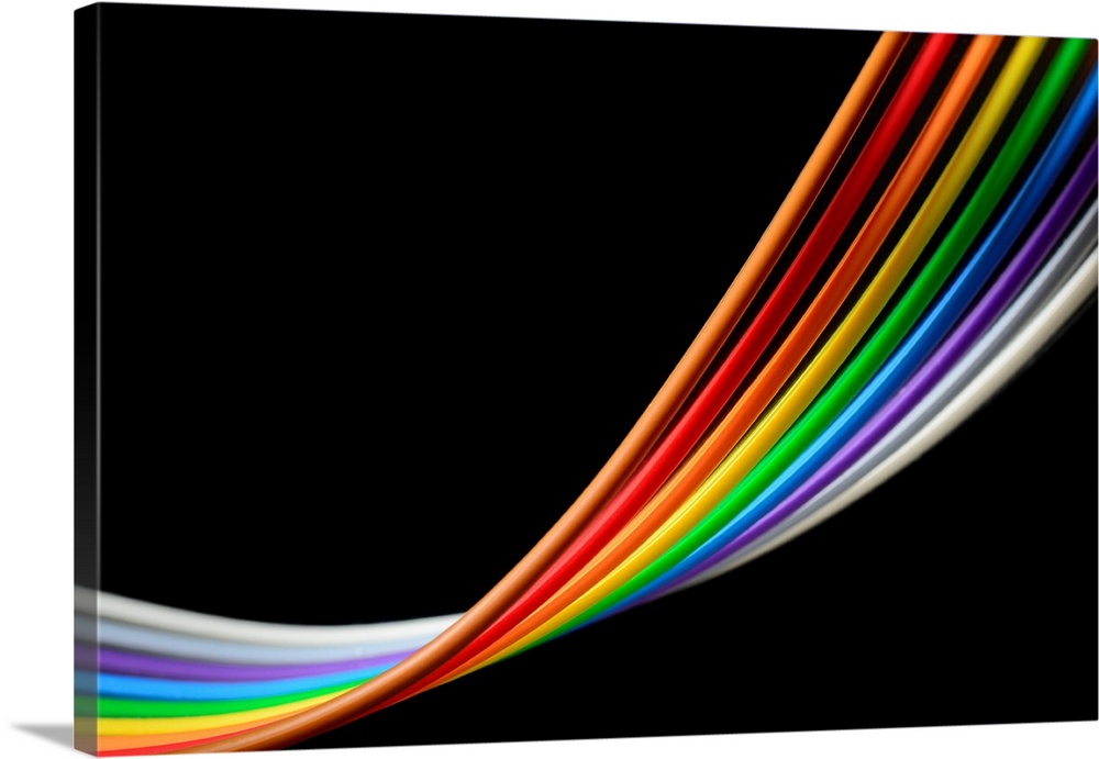 Rainbow ribbon cable. A ribbon cable (also known as multi-wire planar cable) is an insulated cable with many conducting wi...