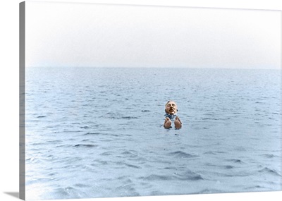 Sir Ernest Rutherford taking a swim in Dorset