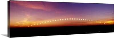 Time-lapse image of a suntrail