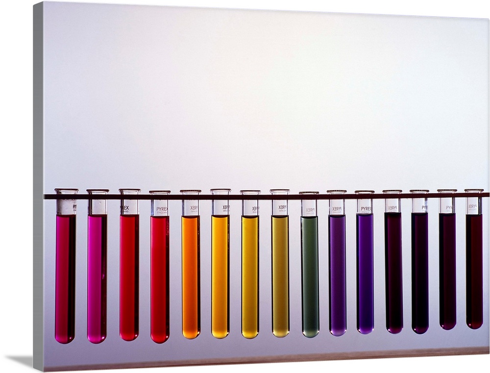 Universal indicator pH scale. The pH scale measures the strength of an acid or alkali. When universal indicator is added t...