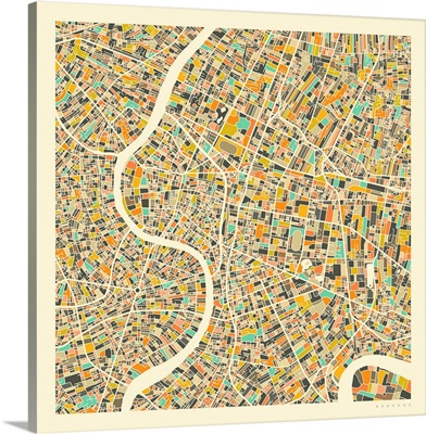 Bangkok Aerial Street Map