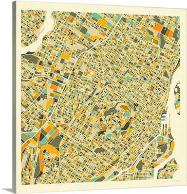 Montreal Aerial Street Map