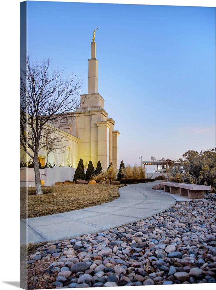 The Albuquerque LDS Temple was constructed in 1998 in New Mexico. It's set in front of the arid Albuquerque landscape and ...