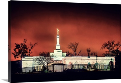 Baton Rouge Louisiana Temple, Red Night Skies, Baton Rouge, Louisiana