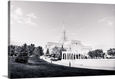 Bountiful Utah Temple, Black and White, Bountiful, Utah