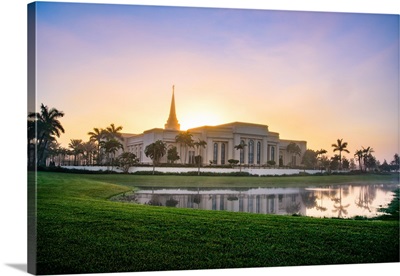 Fort Lauderdale Florida Temple, Sunrise Behind the Temple, Davie, Florida
