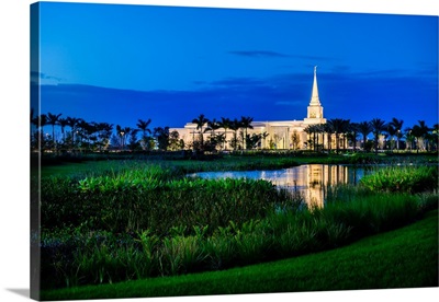 Fort Lauderdale Florida Temple, Twilight Pond, Davie, Florida