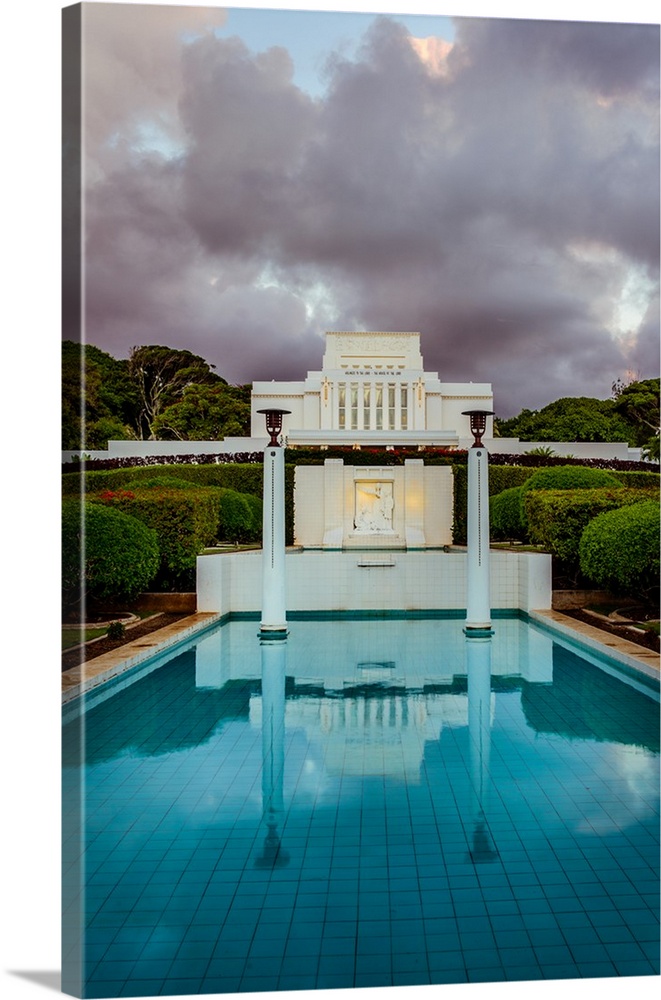 The Laie Hawaii Temple was the fifth operating temple and the first to be built in Hawaii. It's exterior was made by combi...
