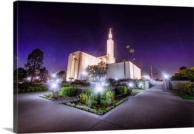 Los Angeles California Temple, Night, Los Angeles, California