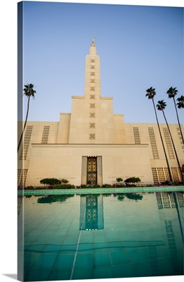 Los Angeles California Temple, Pool Reflection, Los Angeles, California