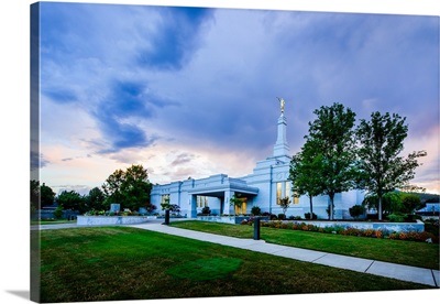 Medford Oregon Temple, Sunset and Storm Clouds, Central Point, Oregon