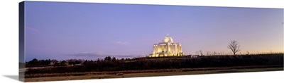 Meridian Idaho Temple, Twilight Panoramic, Meridian, Idaho