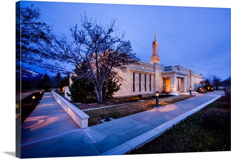 Monticello Utah Temple, Corner View, Monticello, Utah Wall Art, Canvas