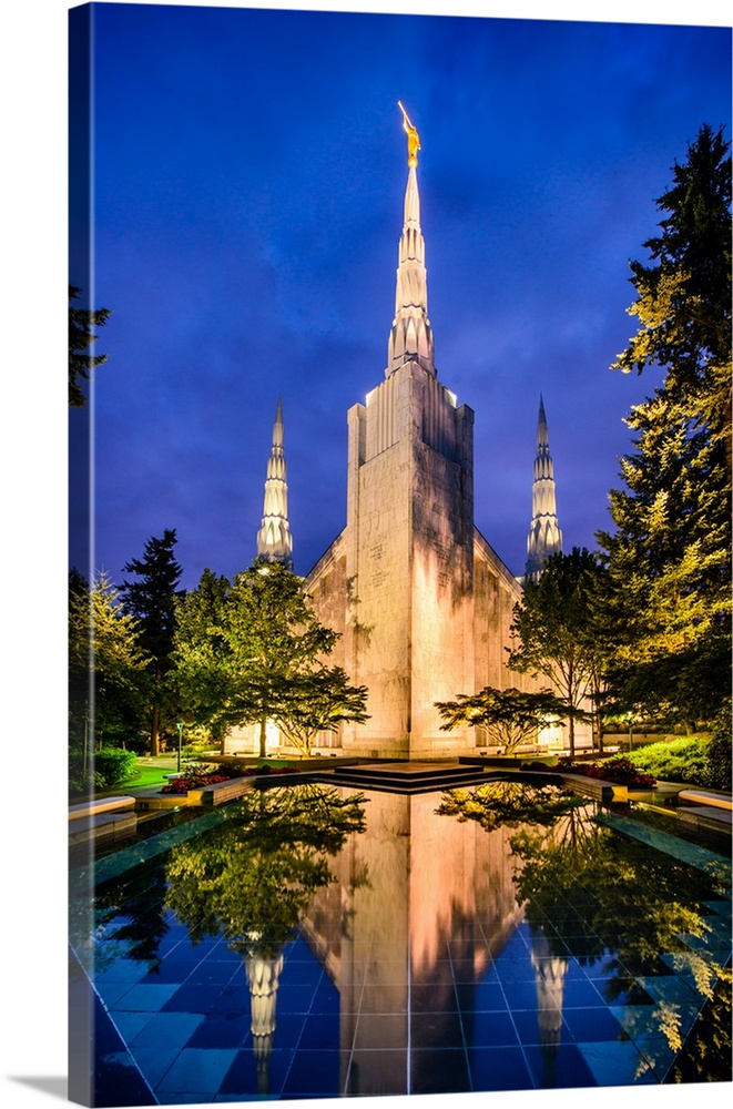 The Portland Oregon Temple was the first to be built in Oregon and its stunning exterior is composed of white marble and g...