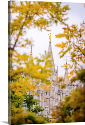 Salt Lake Temple, In the fall, Salt Lake City, Utah