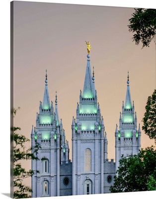 Salt Lake Temple, Storm Glow, Salt Lake City, Utah