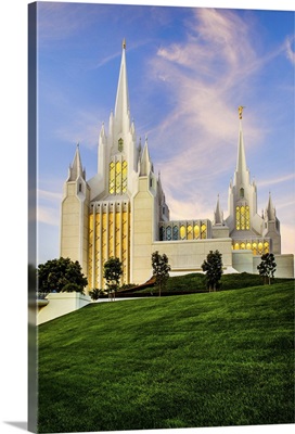 San Diego California Temple, Sunset on the Hill, San Diego, California