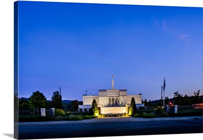 Spokane Washington Temple at Dusk, Spokane, Washington