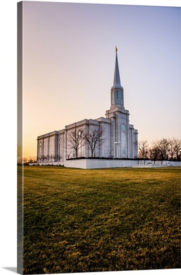 St. Louis Missouri Temple, Lawn at Sunset, Town and Country, Missouri