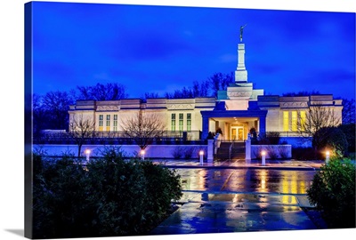 St. Paul Minnesota Temple, Rainy Morning, Oakdale, Minnesota