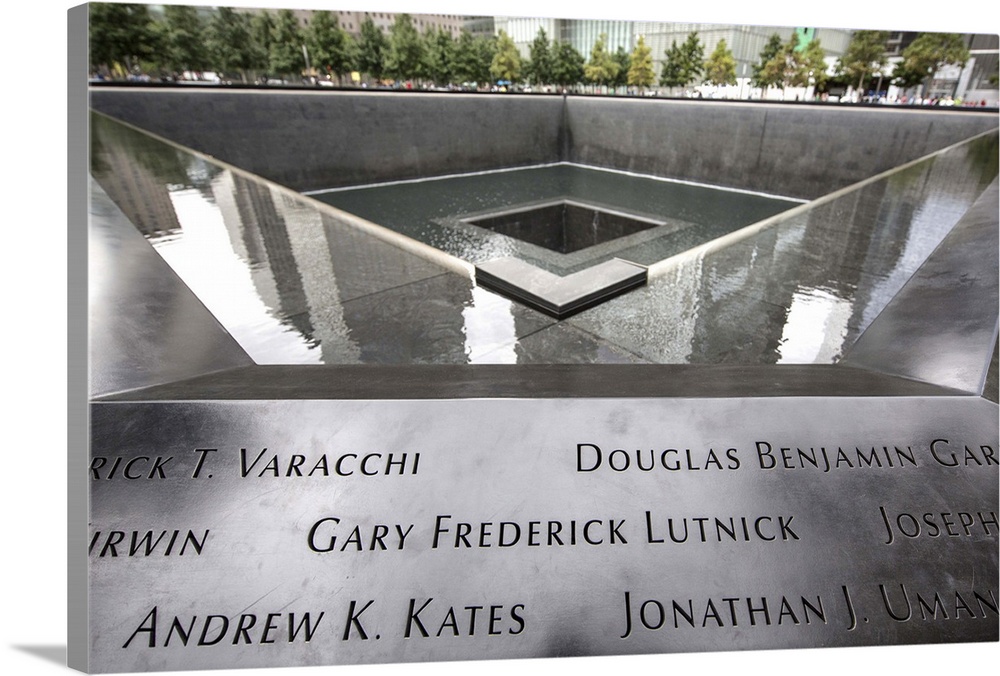 9/11 Memorial in NYC of the World Trade Center.