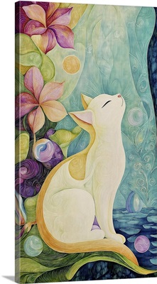 Art Deco Painted Cat