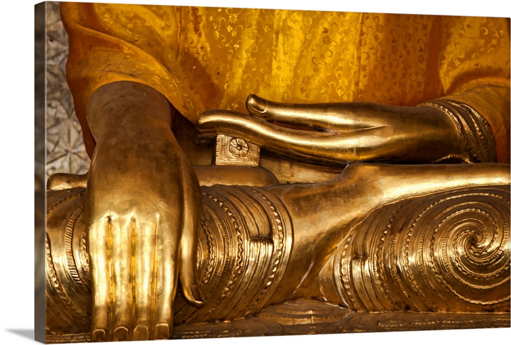 Buddha in the Shwedagon Pagoda, Yangon, Burma