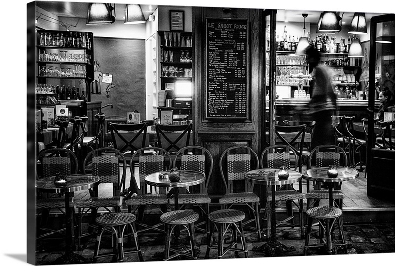 Cafe in Paris at night | Great Big Canvas