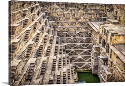 Chand Baori Stepwell Near Jaipur, India