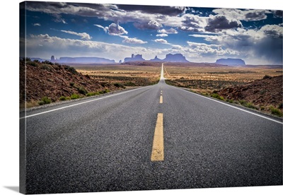 Forest Gump Highway In Monument Valley
