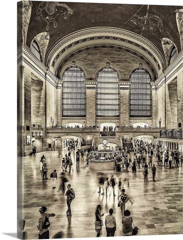Grand Central Station in New York City Solid-Faced Canvas Print