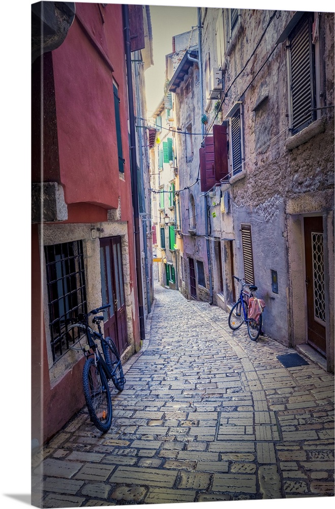 Grisia alleyway in Rovinj, Croatia